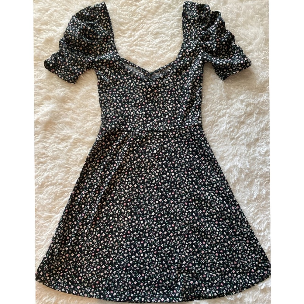 H&M's Divided Floral Black Dress